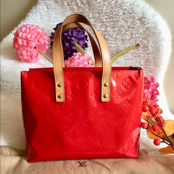 Louis Vuitton Handbags - Louis Vuitton Red Vernis Reade PM